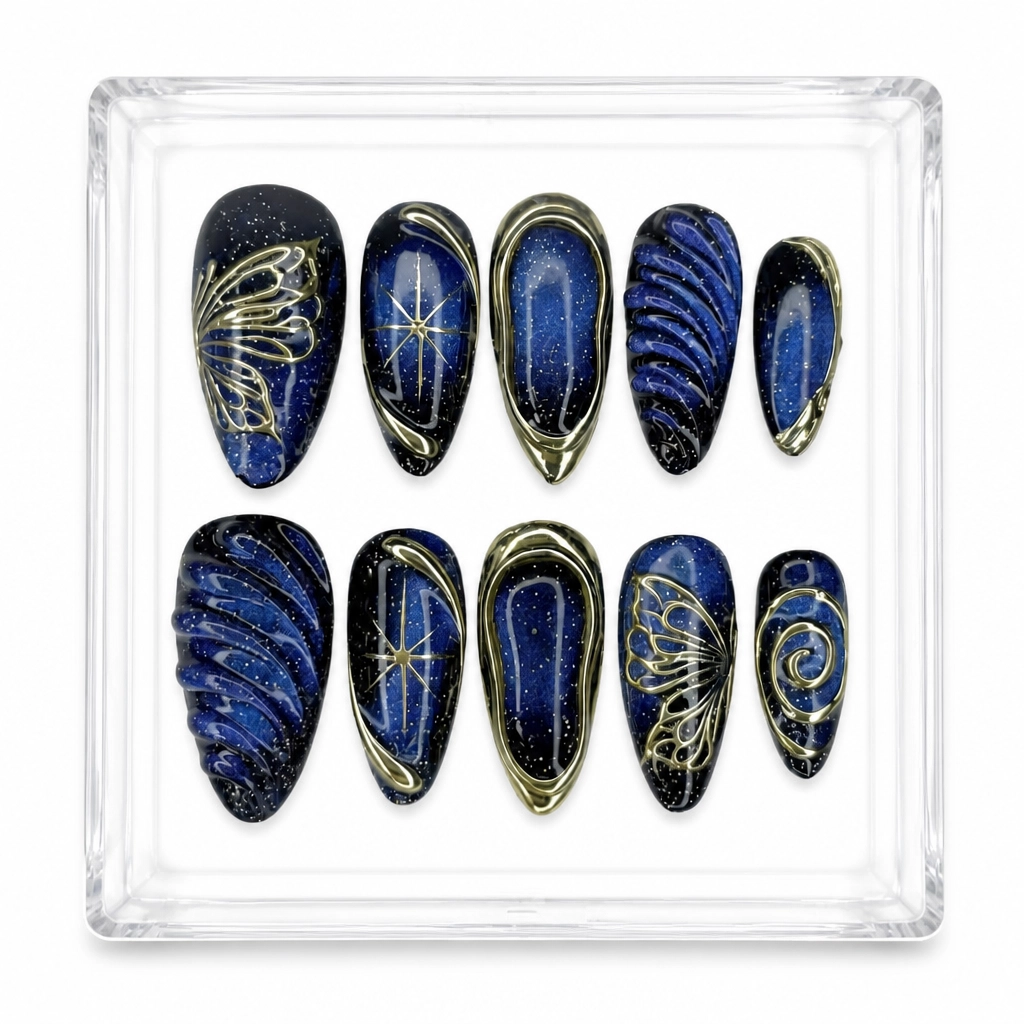 Press-on Nails Wholesale $9.90 Galactic Elegance by Yabe Vietnam