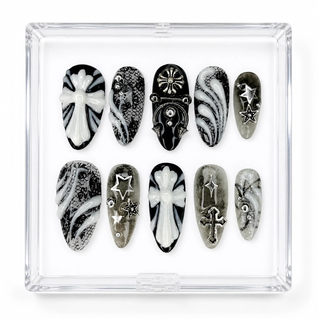 Press-on Nails Wholesale $9.90 Gothic Elegance by Yabe Vietnam