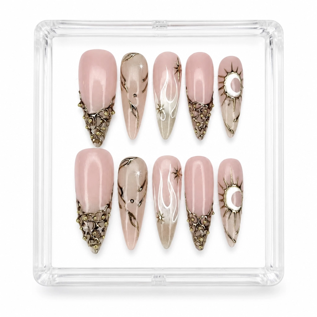 Press-on Nails Wholesale $9.90 Celestial Glow by Yabe Vietnam