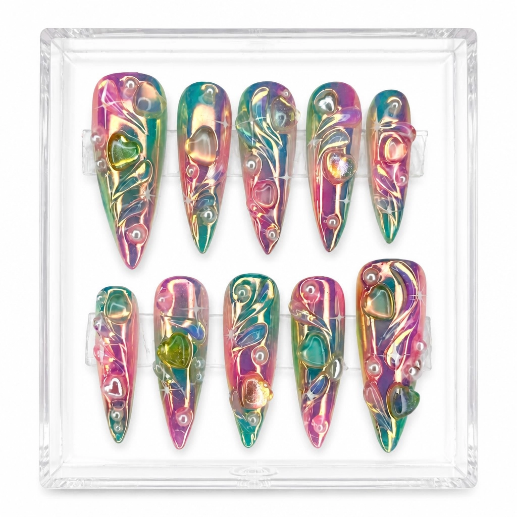 Press-on Nails Wholesale $9.90 Holographic Dreams by Yabe Vietnam