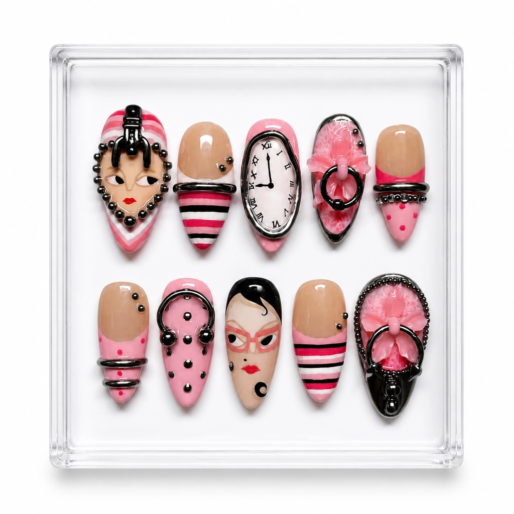 Press-on Nails Wholesale $9.90 Pink Pop by Yabe Vietnam