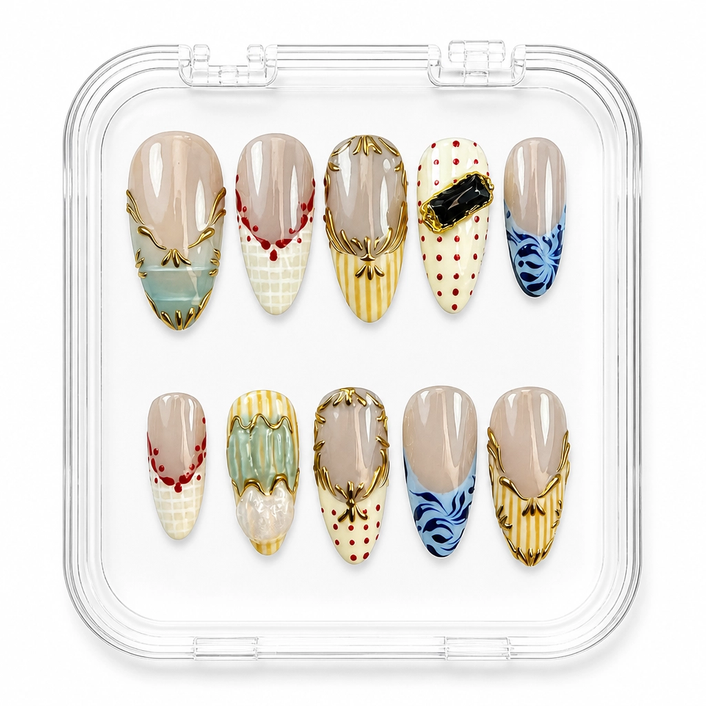 Press-on Nails Wholesale $9.90 Filigree Charm by Yabe Vietnam