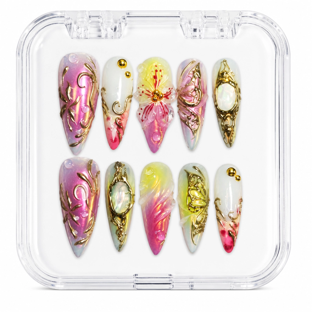 Press-on Nails Wholesale $9.90 Fairy Blossom by Yabe Vietnam