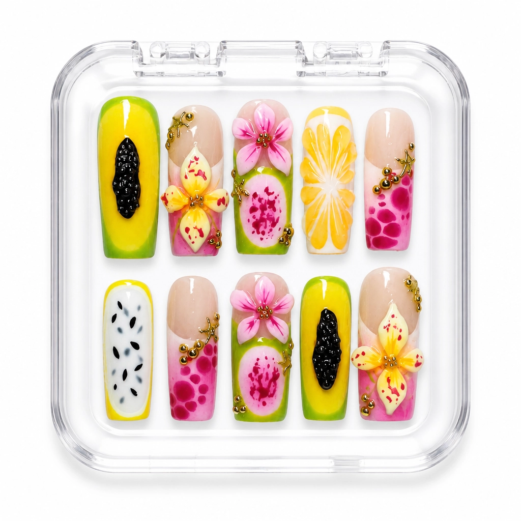 Press-on Nails Wholesale $9.90 Tropical Bliss by Yabe Vietnam