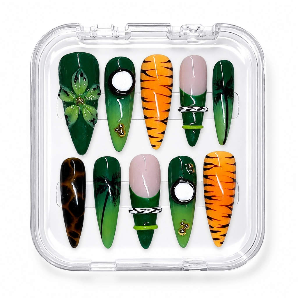 Press-on Nails Wholesale $9.90 Jungle Vibes by Yabe Vietnam