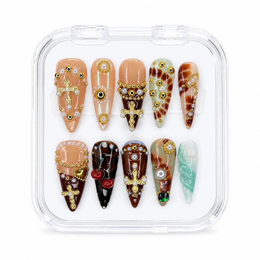 Press-on Nails Wholesale $9.90 Gilded Luxe by Yabe Vietnam