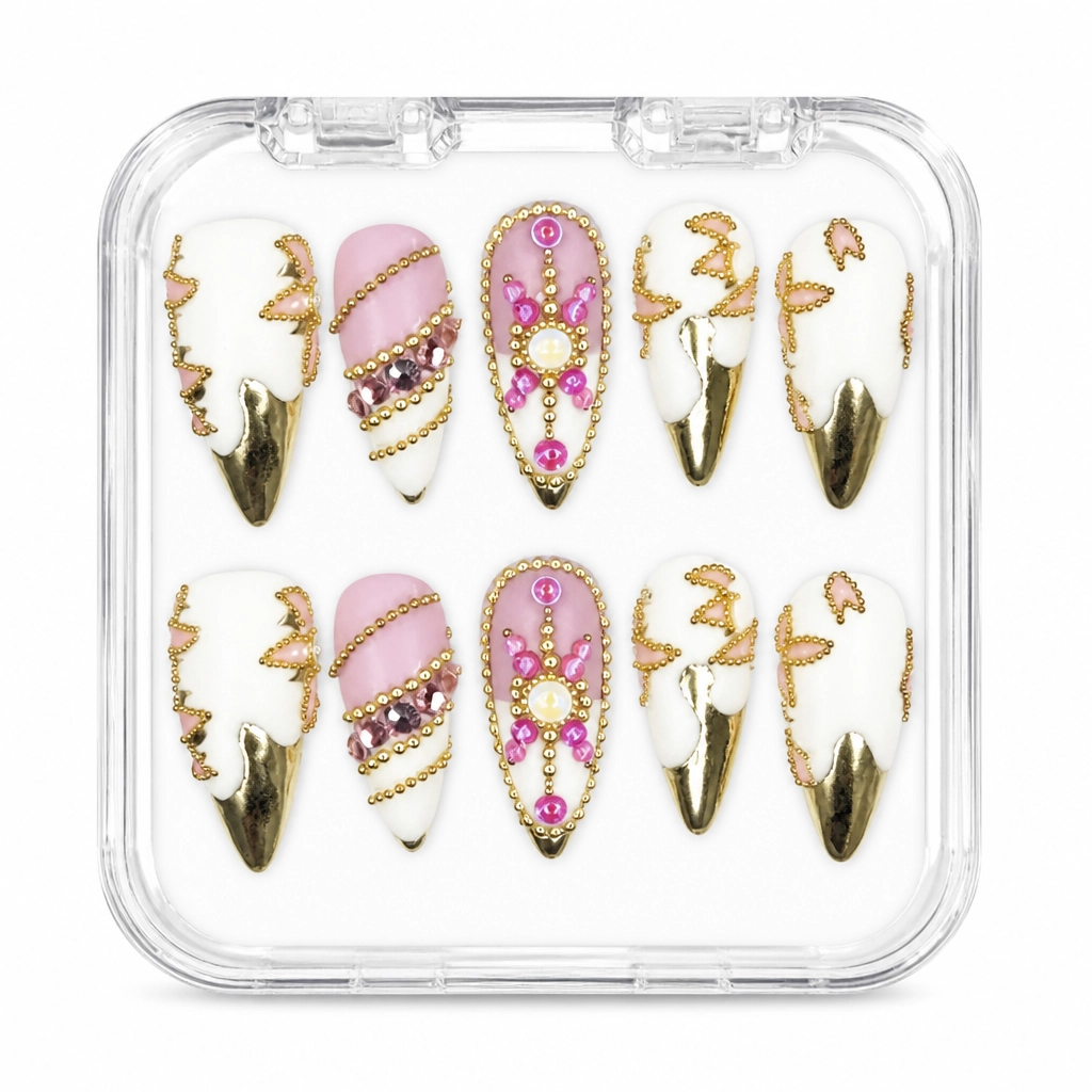 Press-on Nails Wholesale $9.90 Geometric Luxe by Yabe Vietnam