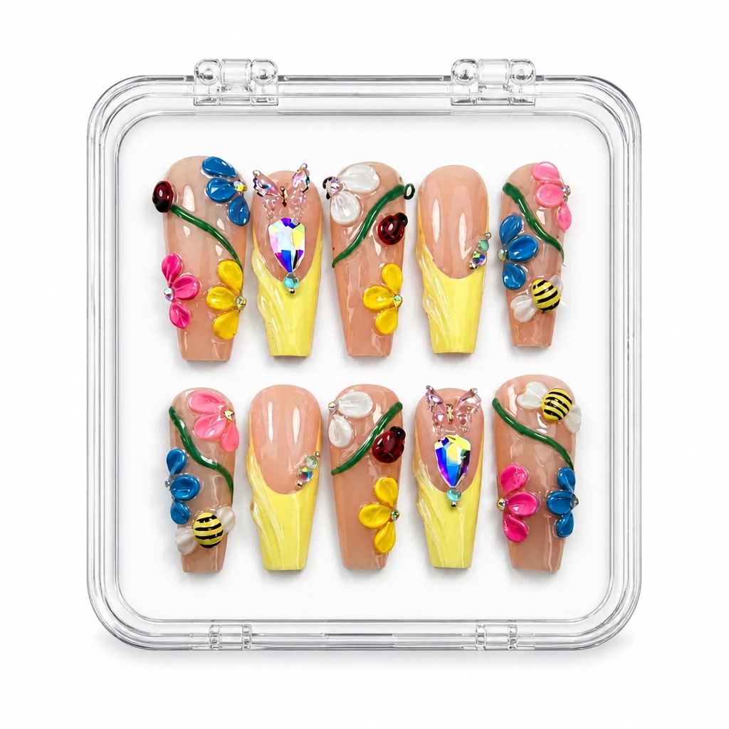 Press-on Nails Wholesale $9.90 Botanical Luxe by Yabe Vietnam