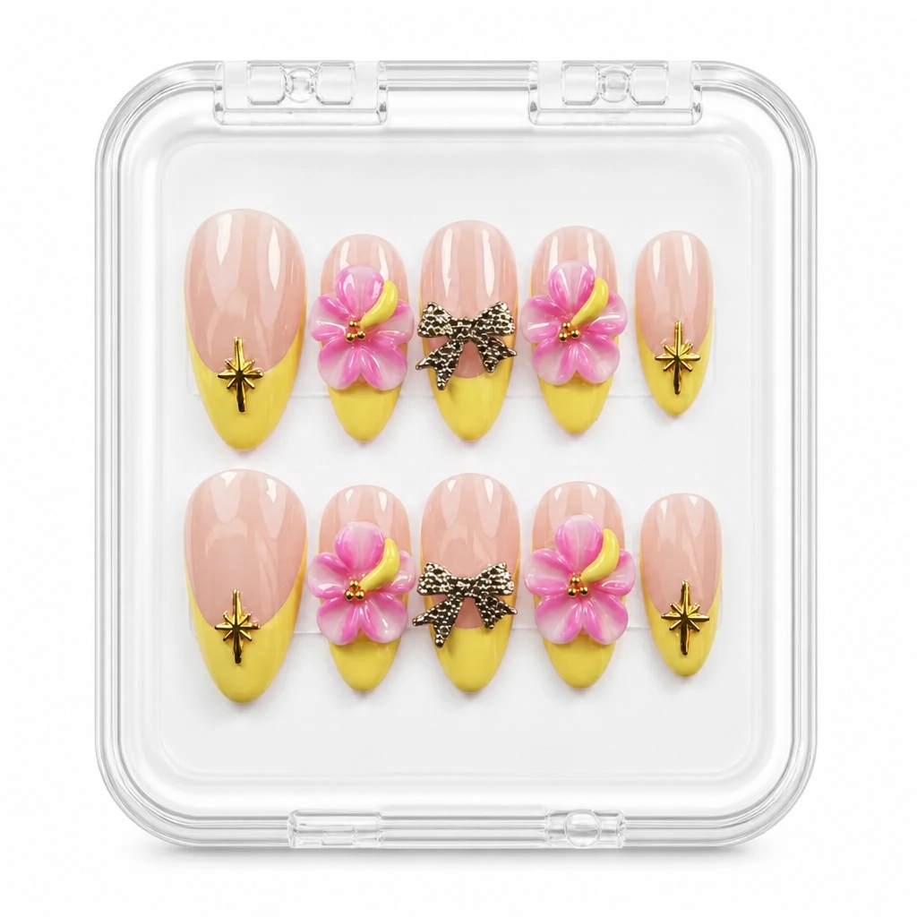 Press-on Nails Wholesale $9.90 Divine Bloom by Yabe Vietnam