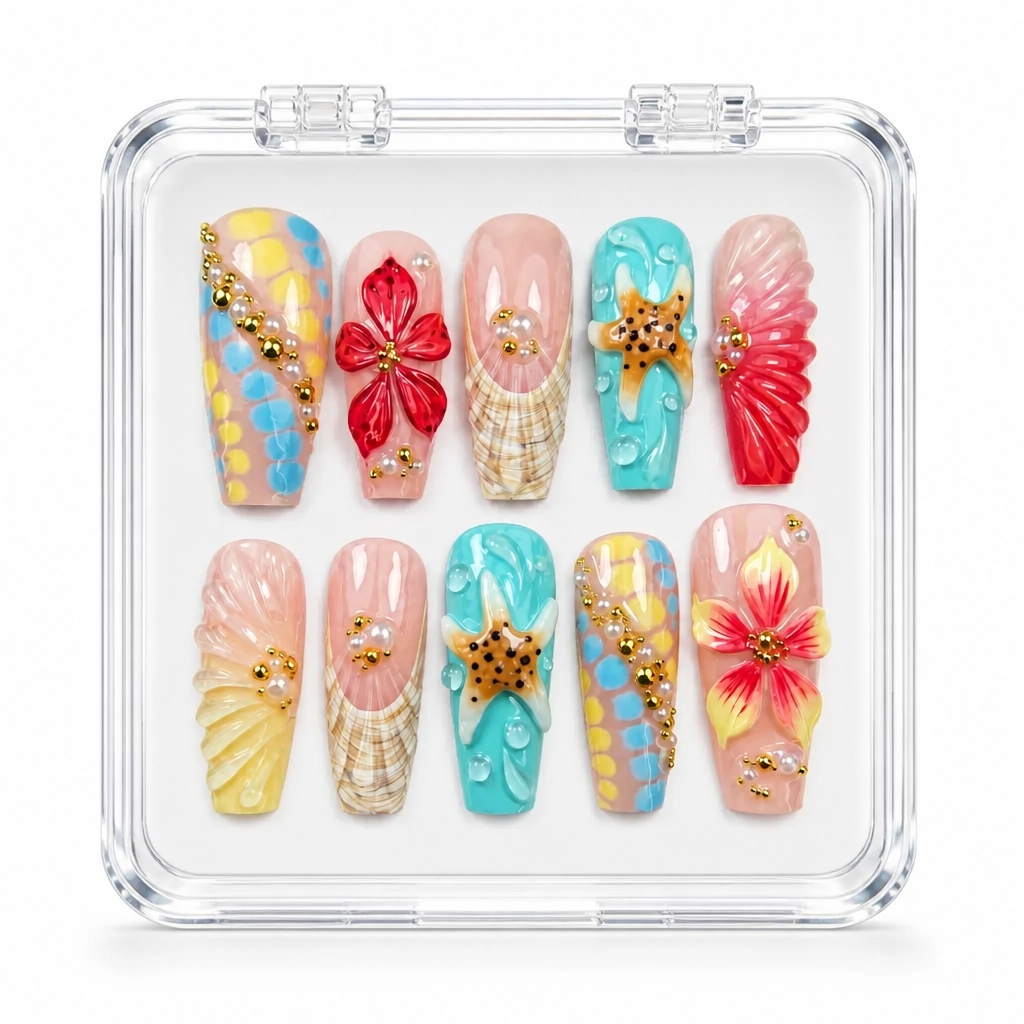 Press-on Nails Wholesale $9.90 Celestial Bloom by Yabe Vietnam