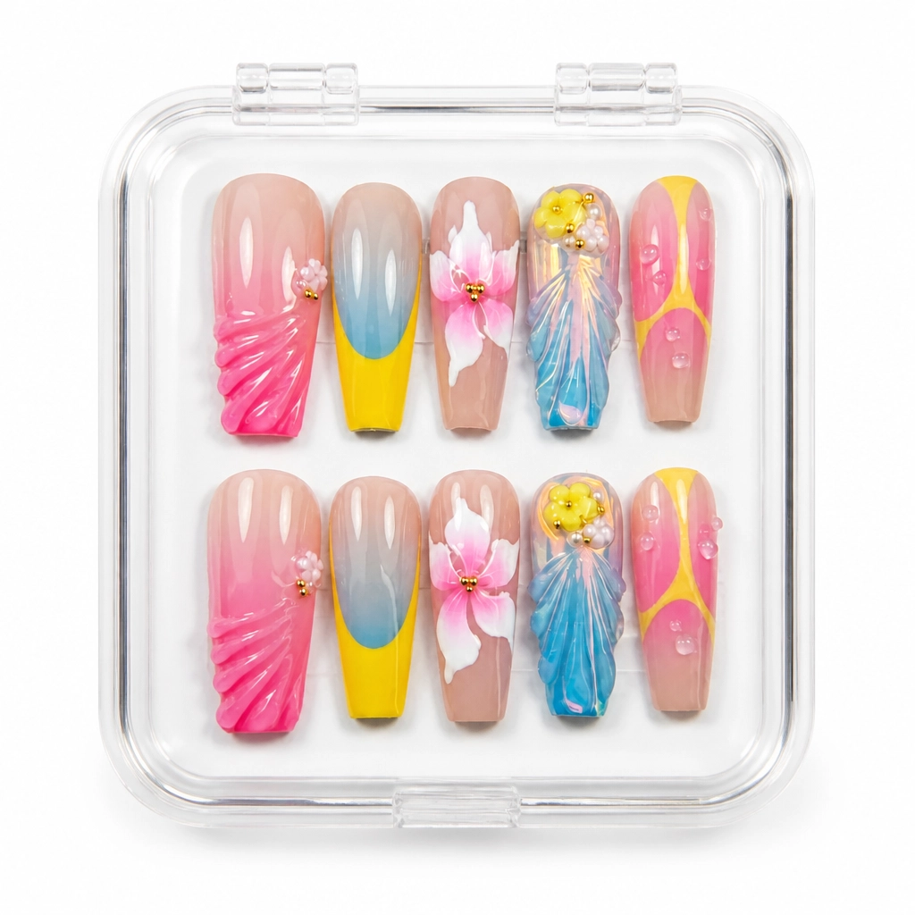 Press-on Nails Wholesale $9.90 Tropical Paradise by Yabe Vietnam