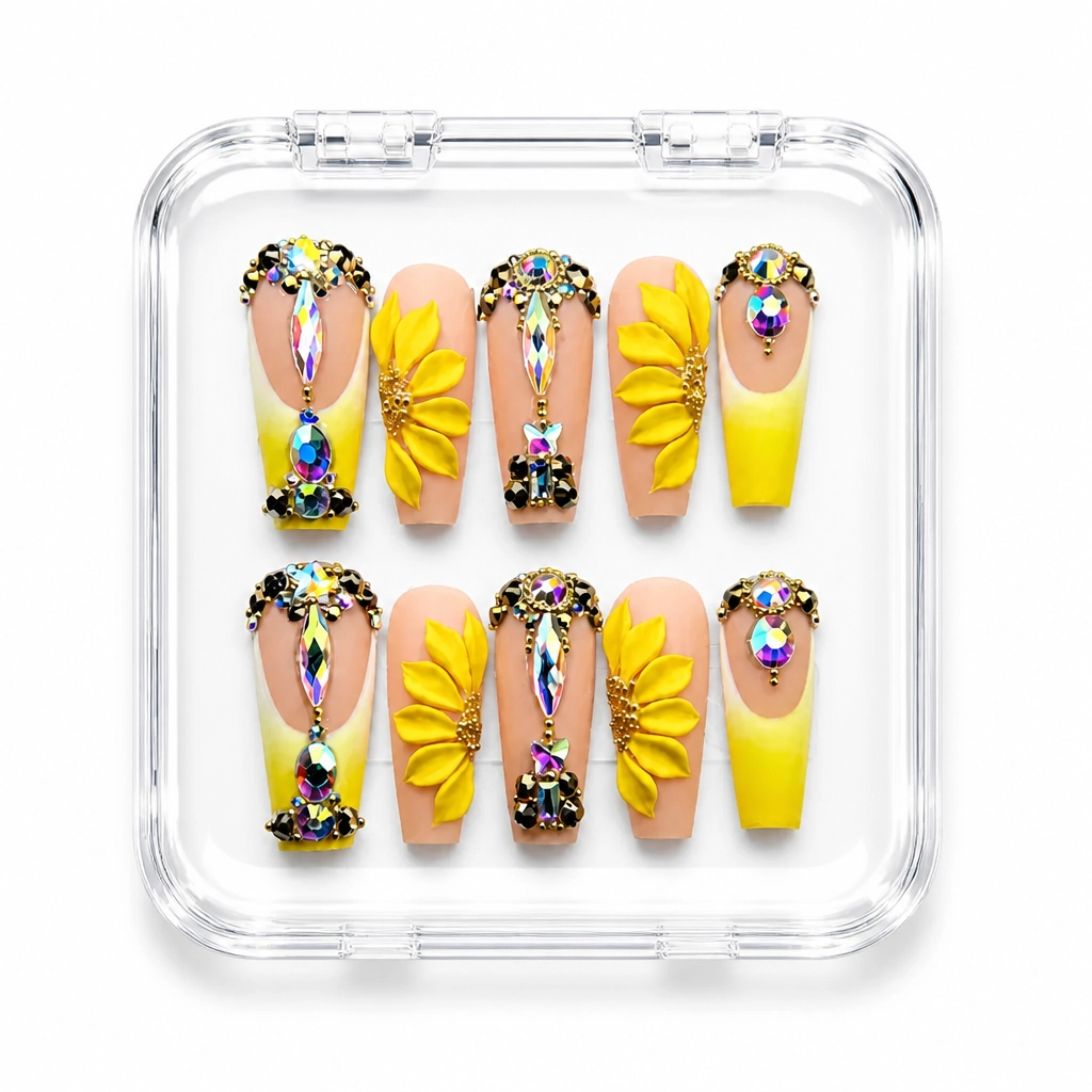 Press-on Nails Wholesale $9.90 Sunburst Luxe by Yabe Vietnam