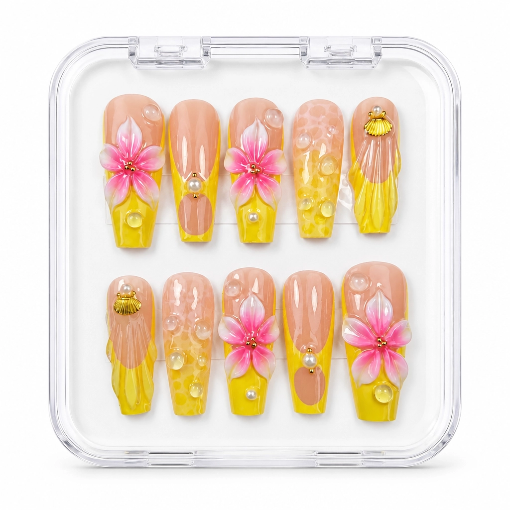 Press-on Nails Wholesale $9.90 Floral Dreamscape by Yabe Vietnam