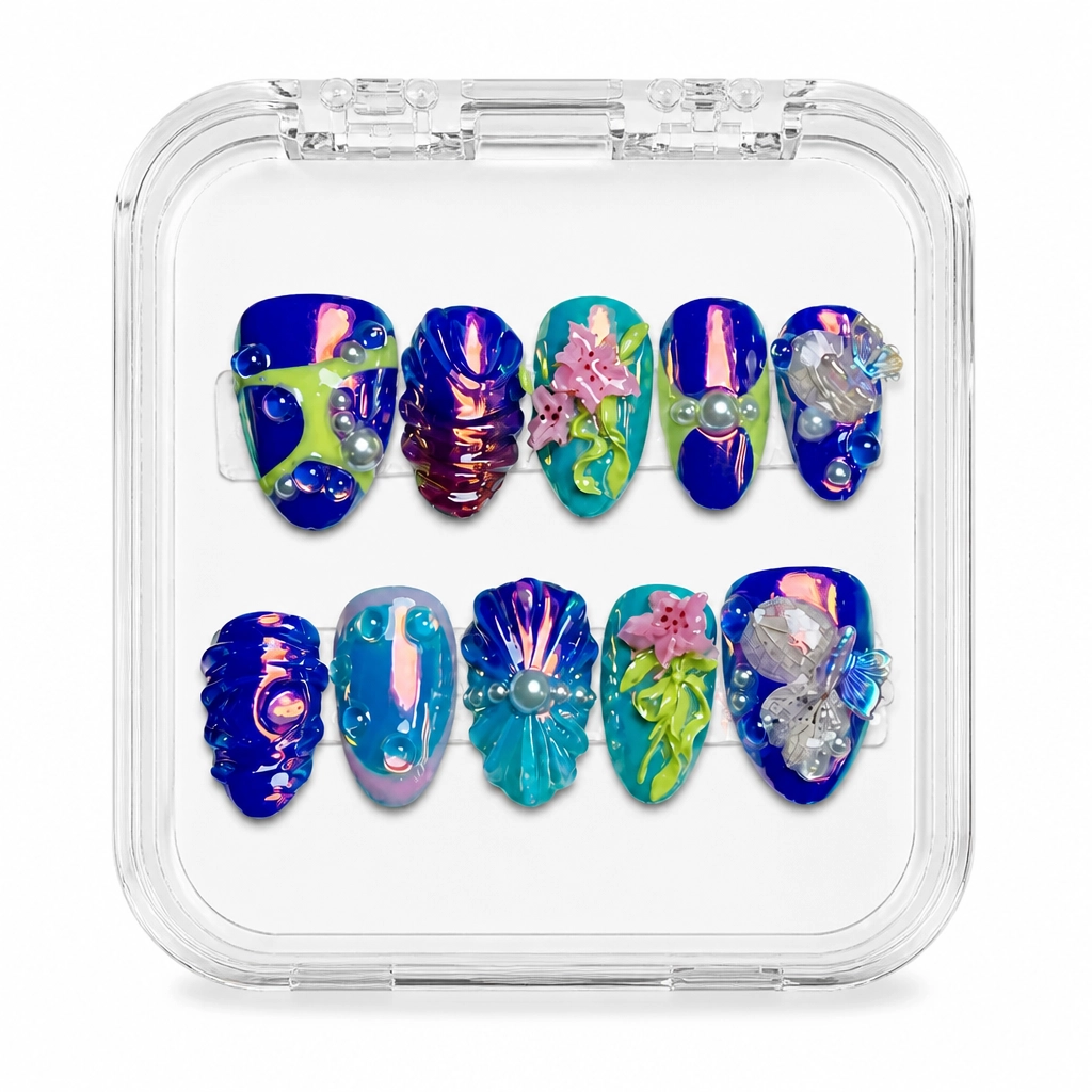 Press-on Nails Wholesale $9.90 Cosmic Aurora by Yabe Vietnam