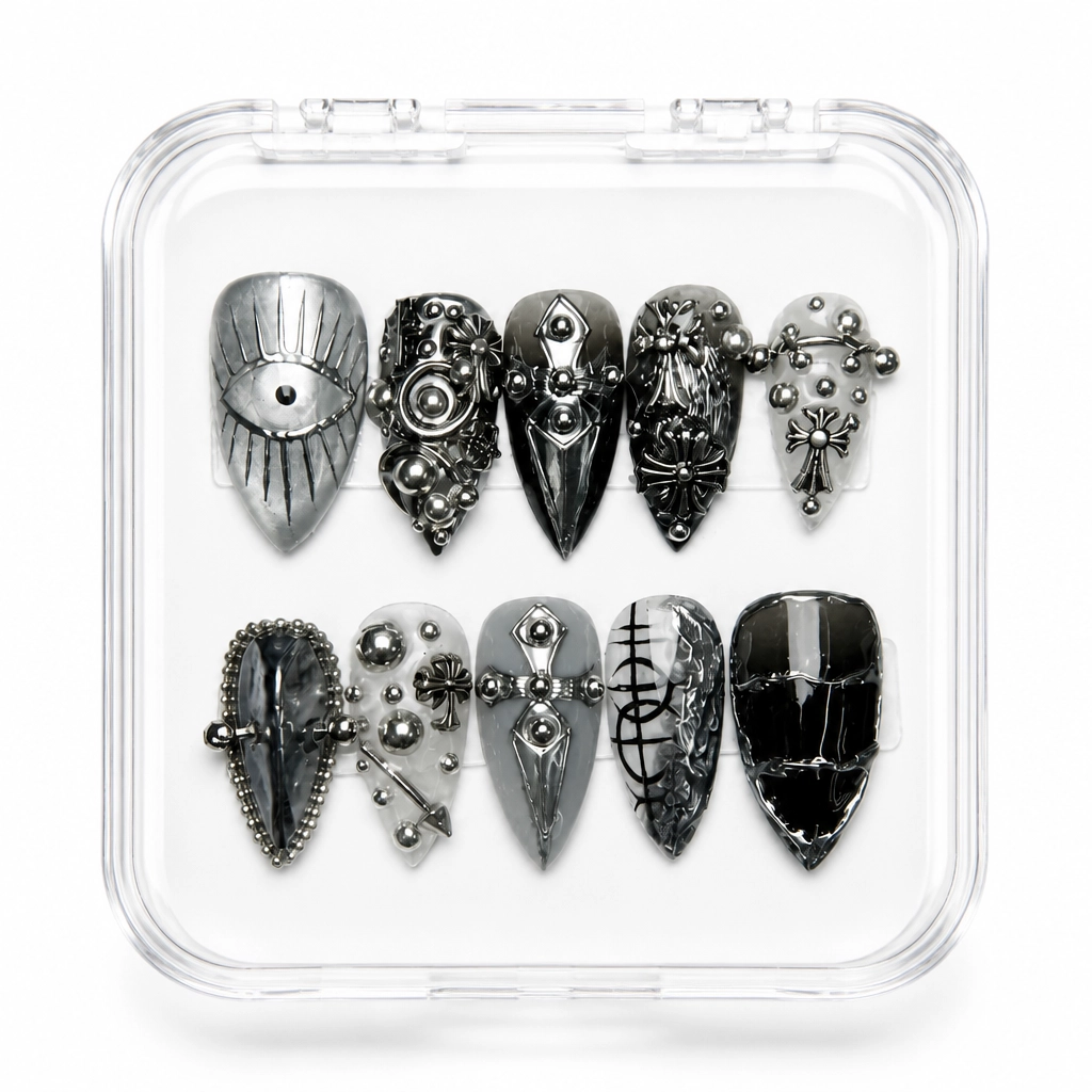 Press-on Nails Wholesale $9.90 Obsidian Luxe by Yabe Vietnam