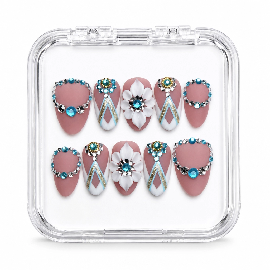Press-on Nails Wholesale $9.90 Crystalline Blush by Yabe Vietnam
