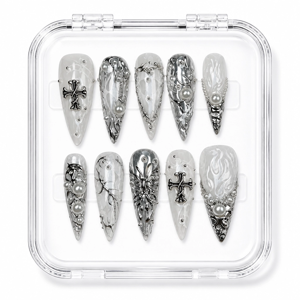 Press-on Nails Wholesale $9.90 Celestial Cross by Yabe Vietnam