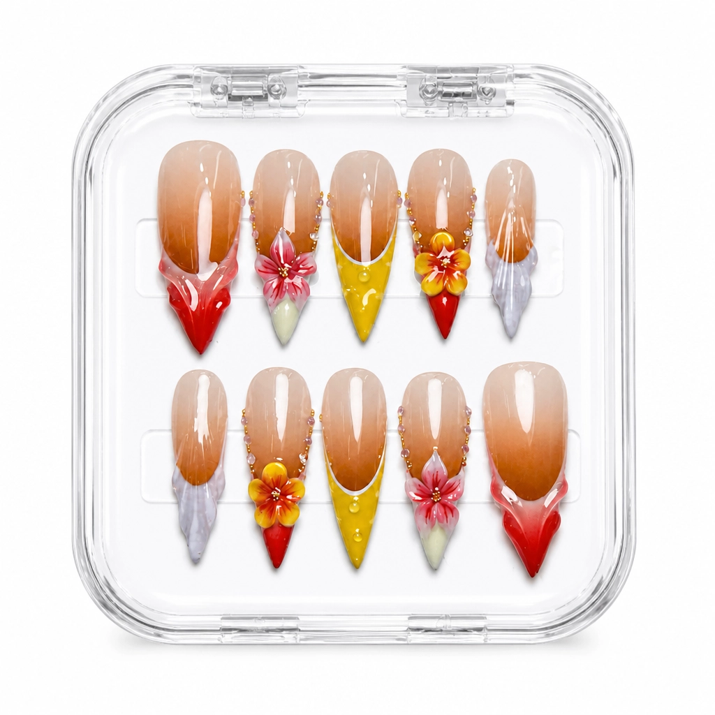 Press-on Nails Wholesale $9.90 Prismatic Cascade by Yabe Vietnam