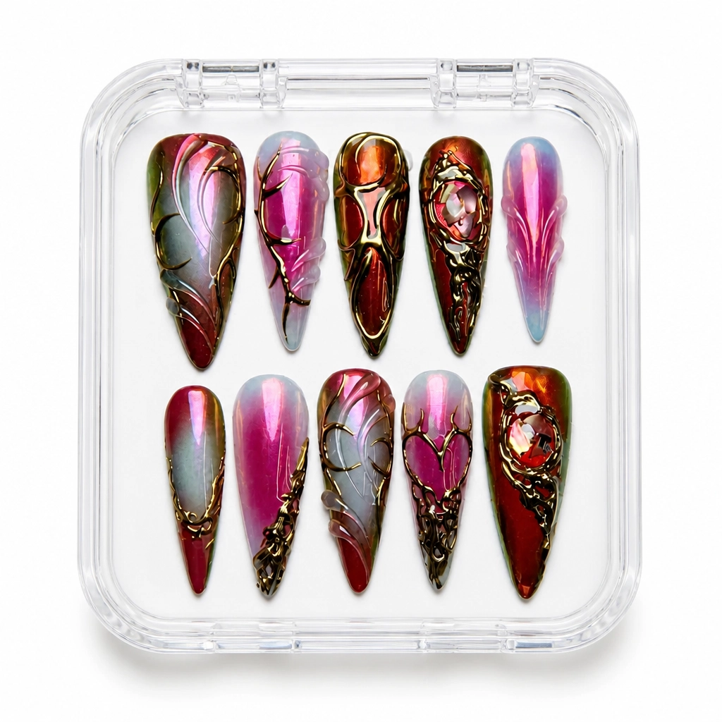 Press-on Nails Wholesale $9.90 Velvet Obsidian Luxe by Yabe Vietnam