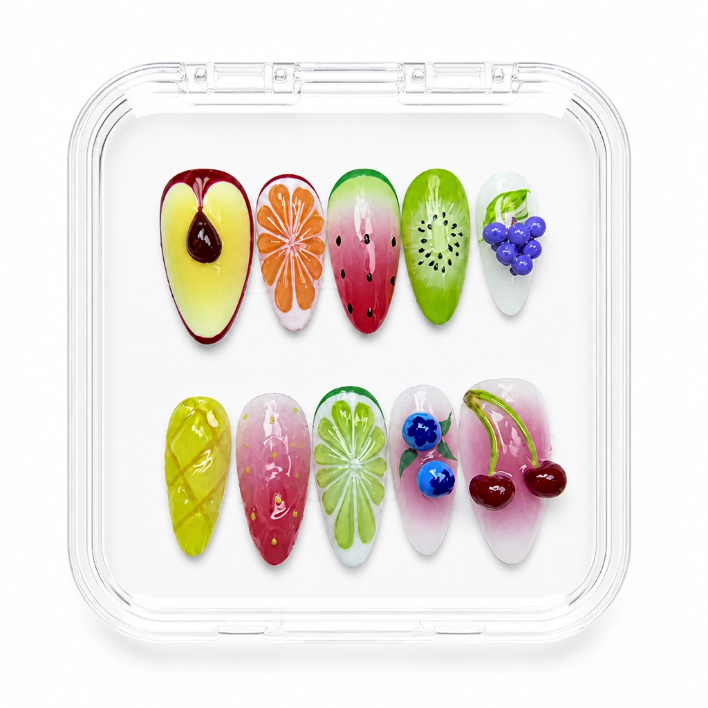 Press-on Nails Wholesale $9.90 Fruity Mirage by Yabe Vietnam