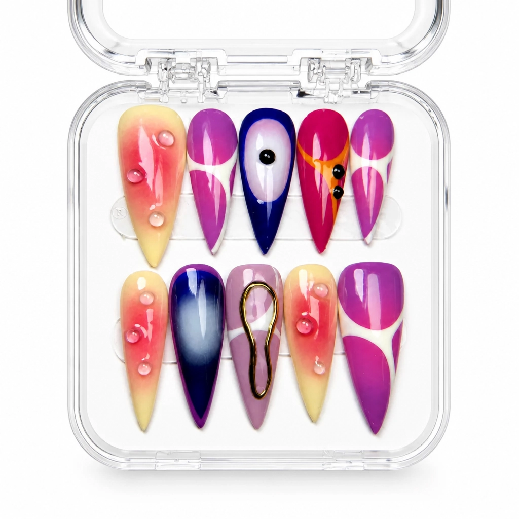 Press-on Nails Wholesale $9.90 Luxe Ombre Stiletto by Yabe Vietnam