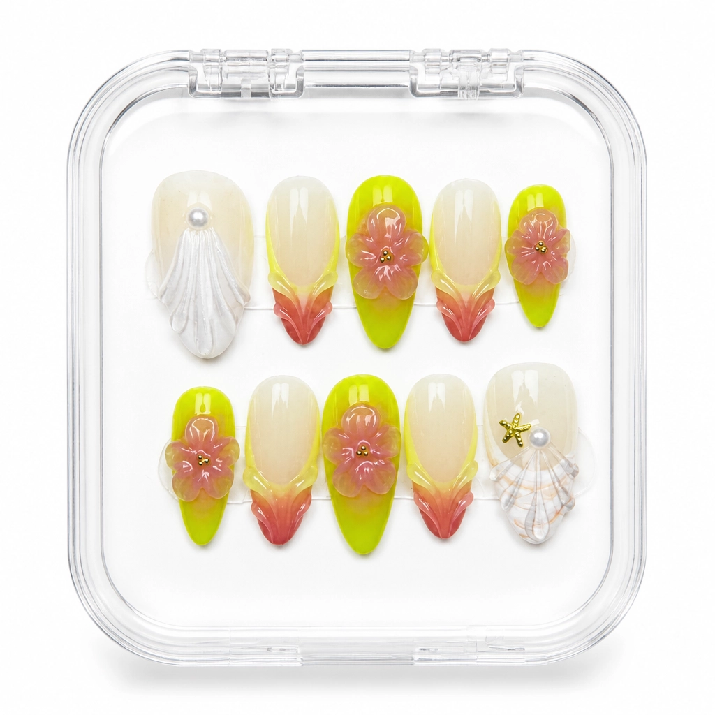 Press-on Nails Wholesale $9.90 Floral Luxe by Yabe Vietnam