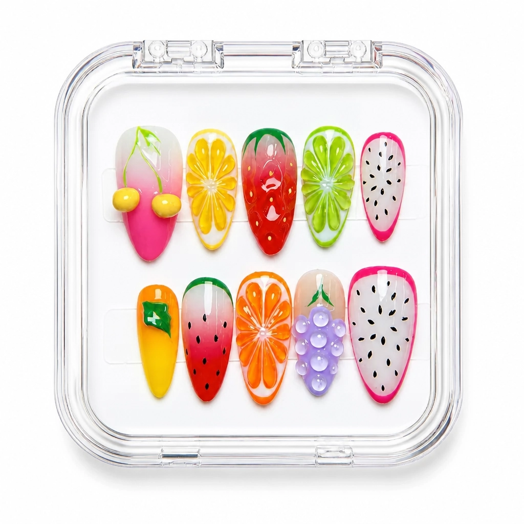 Press-on Nails Wholesale $9.90 Citrus Dream by Yabe Vietnam