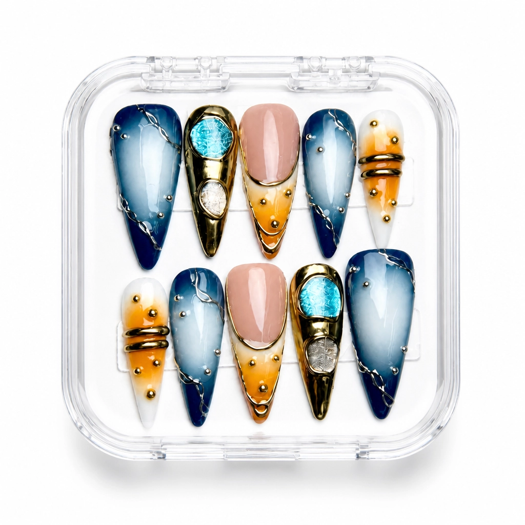 Press-on Nails Wholesale $9.90 Celestial Radiance by Yabe Vietnam