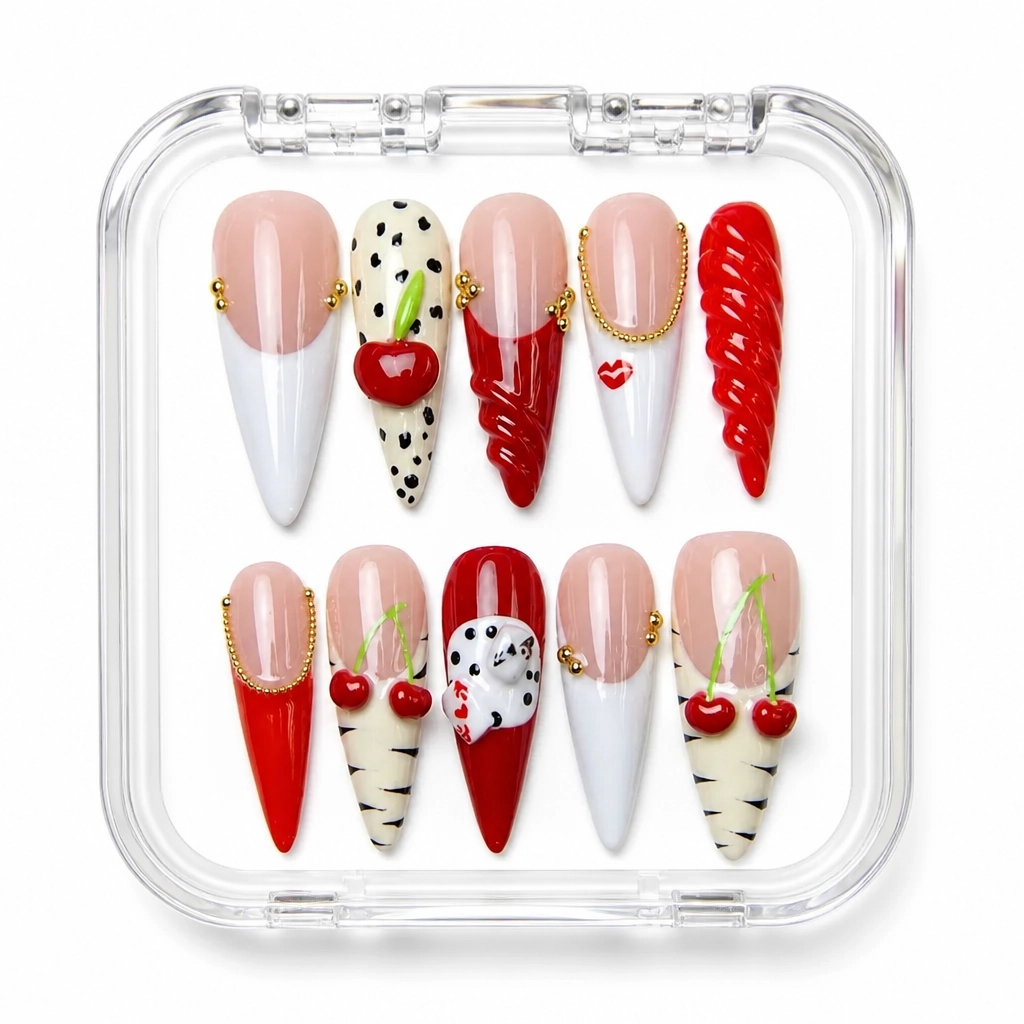 Press-on Nails Wholesale $9.90 Sweetheart Stiletto by Yabe Vietnam