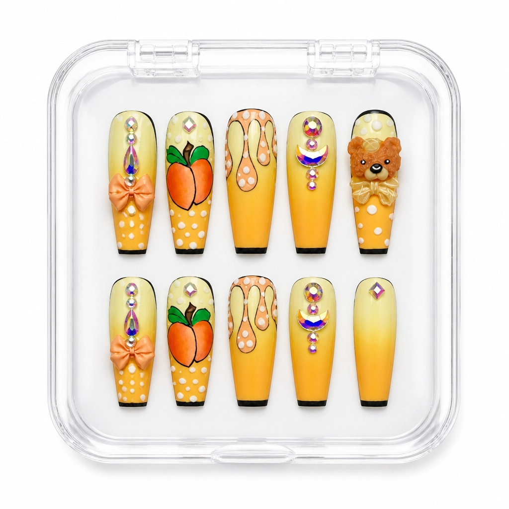 Press-on Nails Wholesale $9.90 Floral Whimsy by Yabe Vietnam