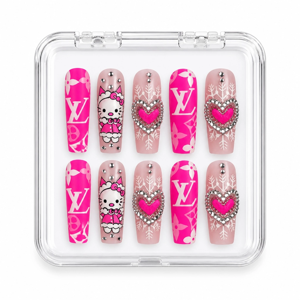 Press-on Nails Wholesale $9.90 Sakura Elegance by Yabe Vietnam
