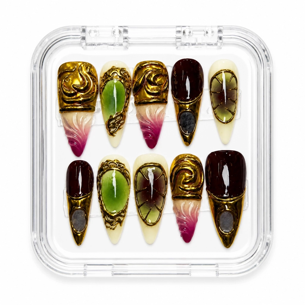 Press-on Nails Wholesale $9.90 Gilded Ombre Luxe by Yabe Vietnam