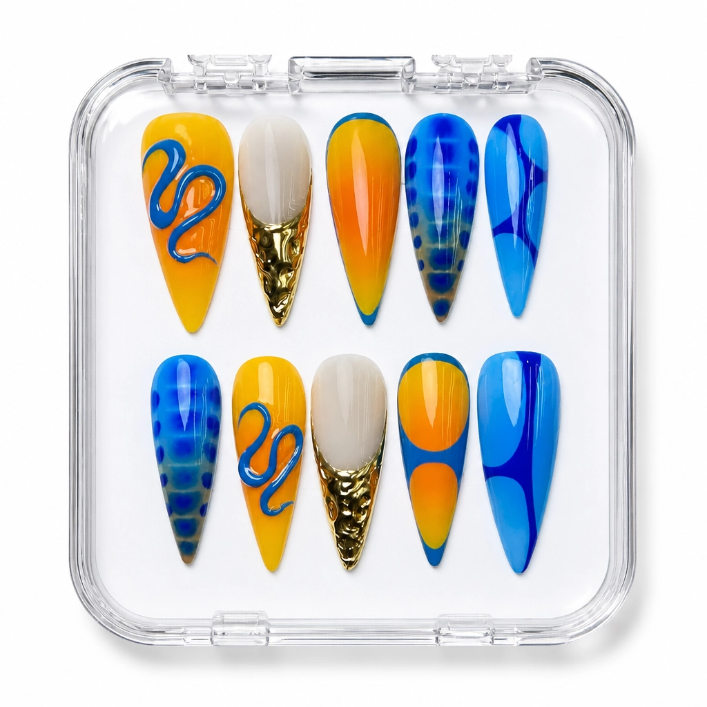 Press-on Nails Wholesale $9.90 Geometric Glam by Yabe Vietnam