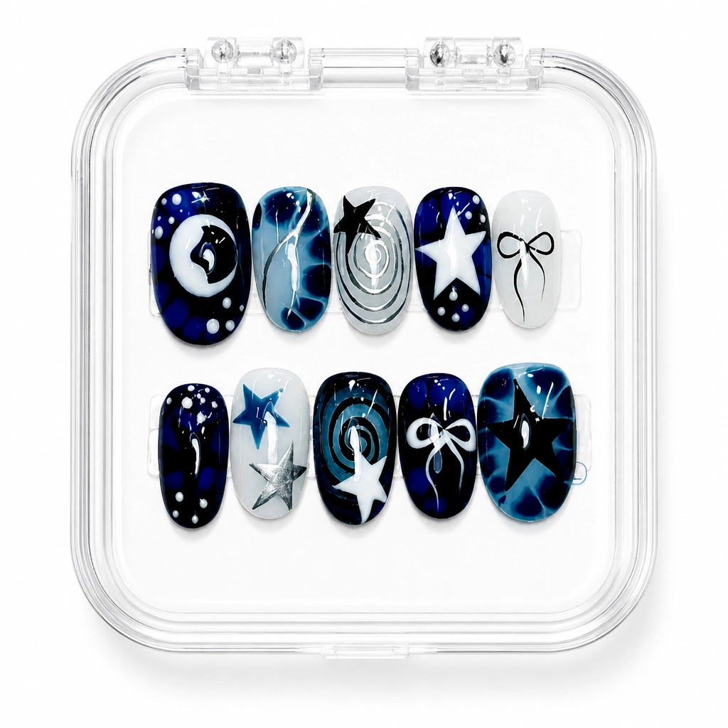 Press-on Nails Wholesale $9.90 Celestial Midnight by Yabe Vietnam