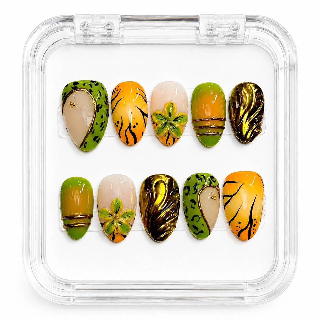 Press-on Nails Wholesale $9.90 Botanical Luxe by Yabe Vietnam