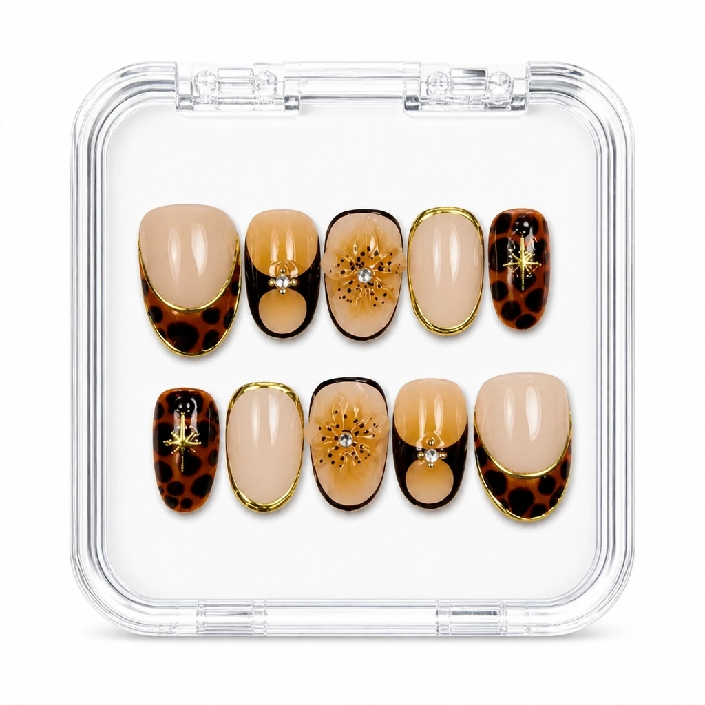 Press-on Nails Wholesale $9.90 Amber Luxe by Yabe Vietnam