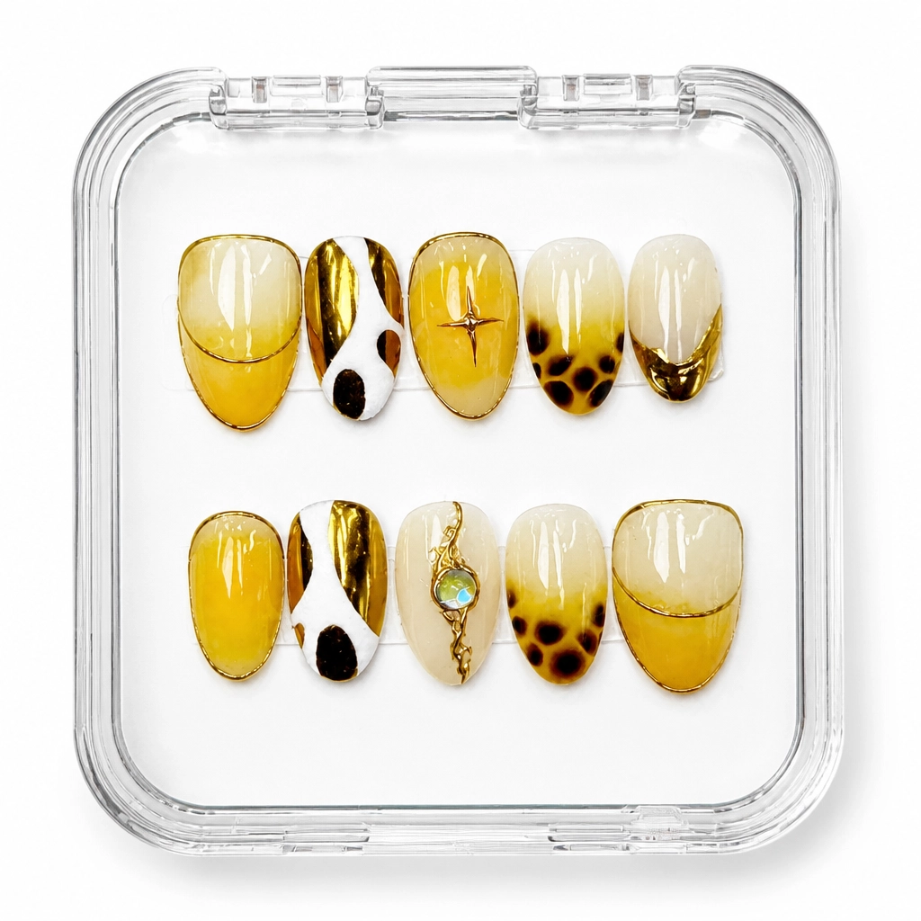 Press-on Nails Wholesale $9.90 Amber Luxe by Yabe Vietnam