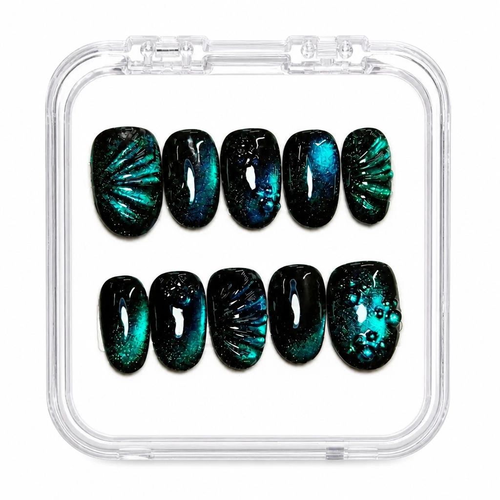 Press-on Nails Wholesale $9.90 Cosmic Crackle by Yabe Vietnam