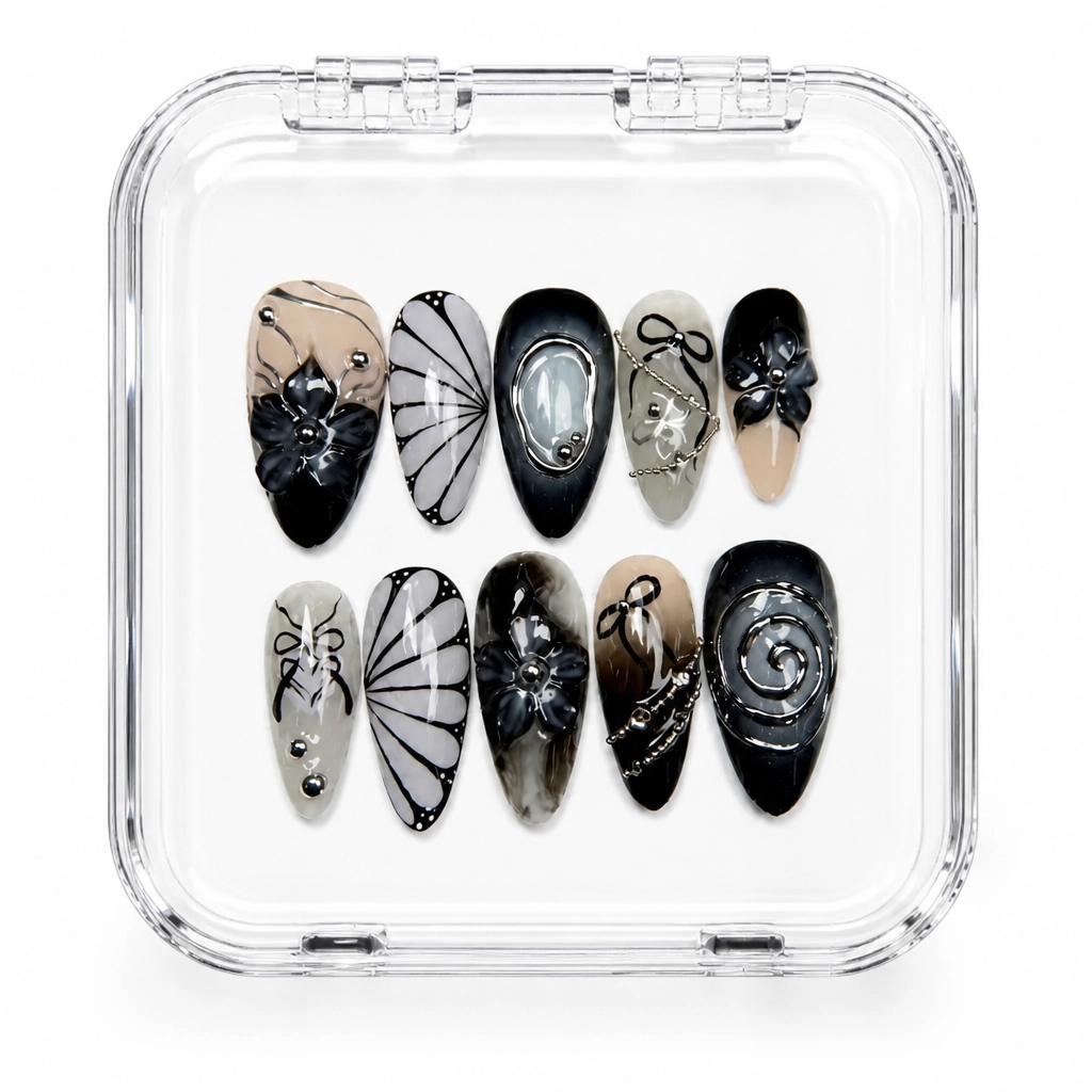 Press-on Nails Wholesale $9.90 Celestial Geometry by Yabe Vietnam
