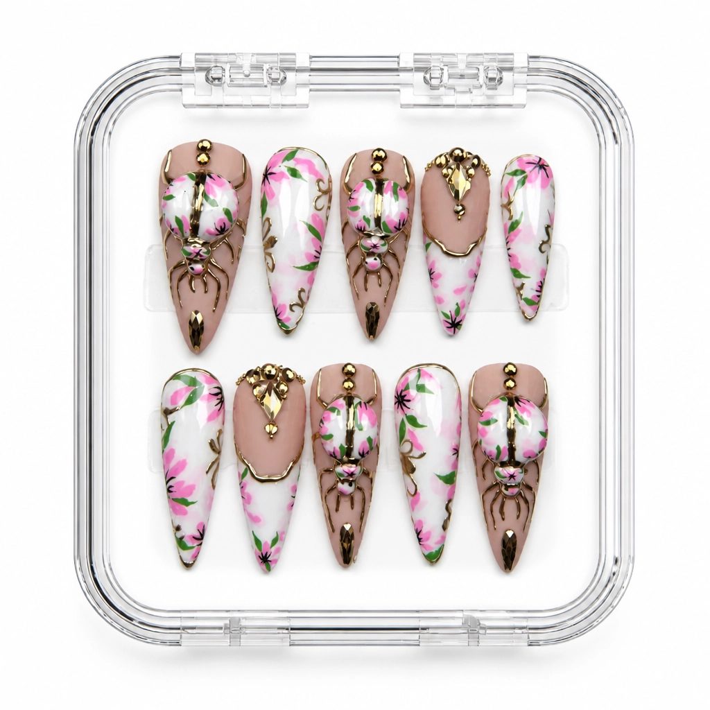 Press-on Nails Wholesale $9.90 Bloom Elegance by Yabe Vietnam
