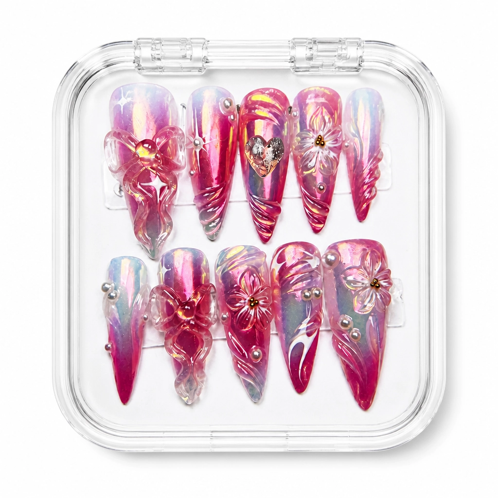 Press-on Nails Wholesale $9.90 Crimson Luxe by Yabe Vietnam