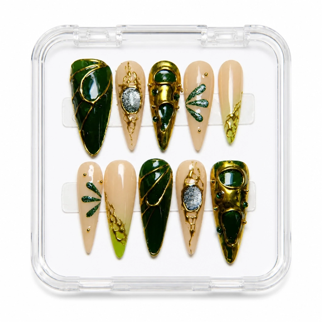 Press-on Nails Wholesale $9.90 Obsidian Luxe by Yabe Vietnam