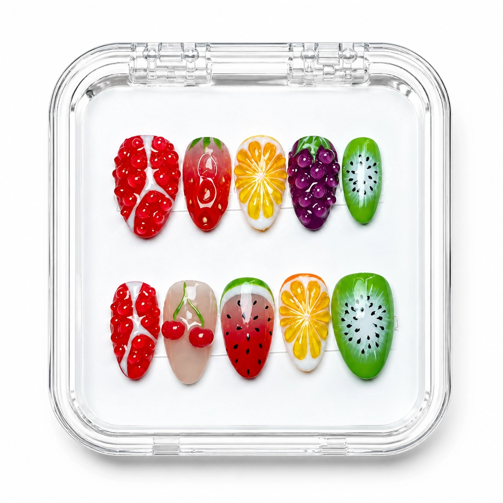 Press-on Nails Wholesale $9.90 Fruit Slice Luxury by Yabe Vietnam
