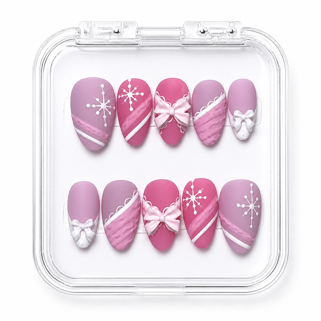 Press-on Nails Wholesale $9.90 Snowflake Luxe by Yabe Vietnam
