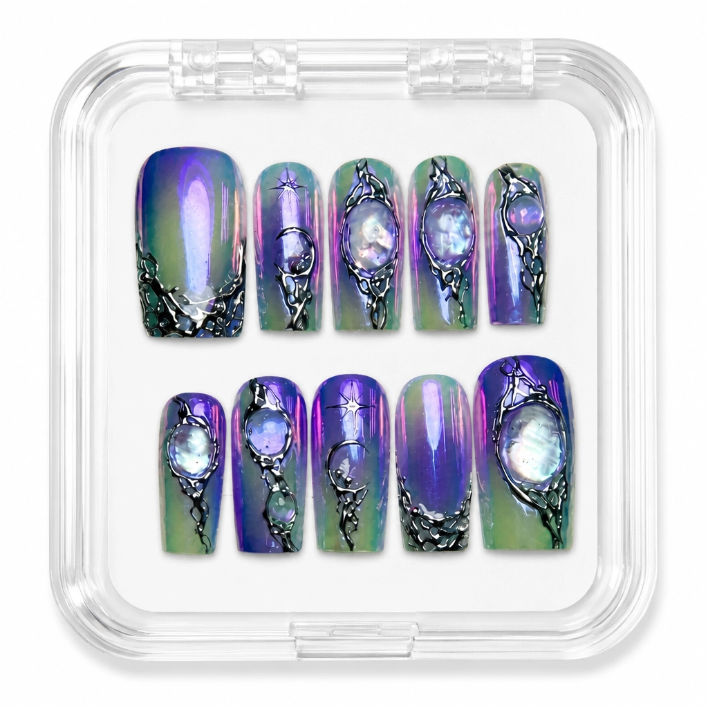 Press-on Nails Wholesale $9.90 Celestial Glam by Yabe Vietnam