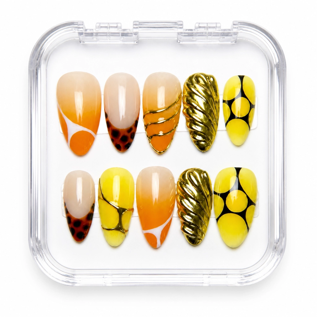 Press-on Nails Wholesale $9.90 Amber Luxe by Yabe Vietnam