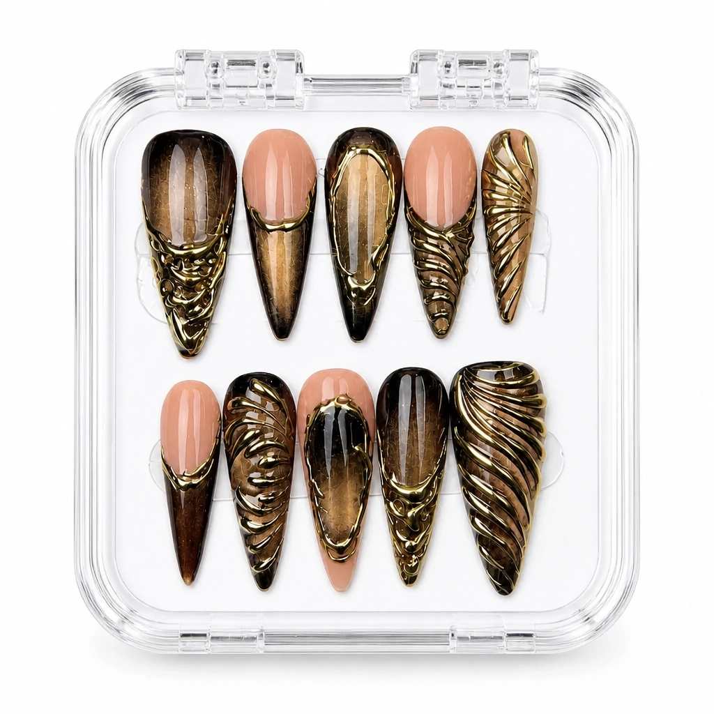 Press-on Nails Wholesale $9.90 Nude Stiletto Luxe by Yabe Vietnam