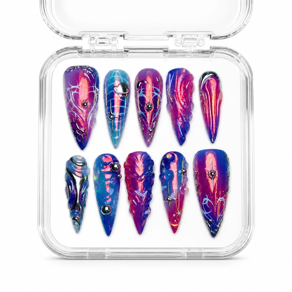 Press-on Nails Wholesale $9.90 Cosmic Radiance by Yabe Vietnam