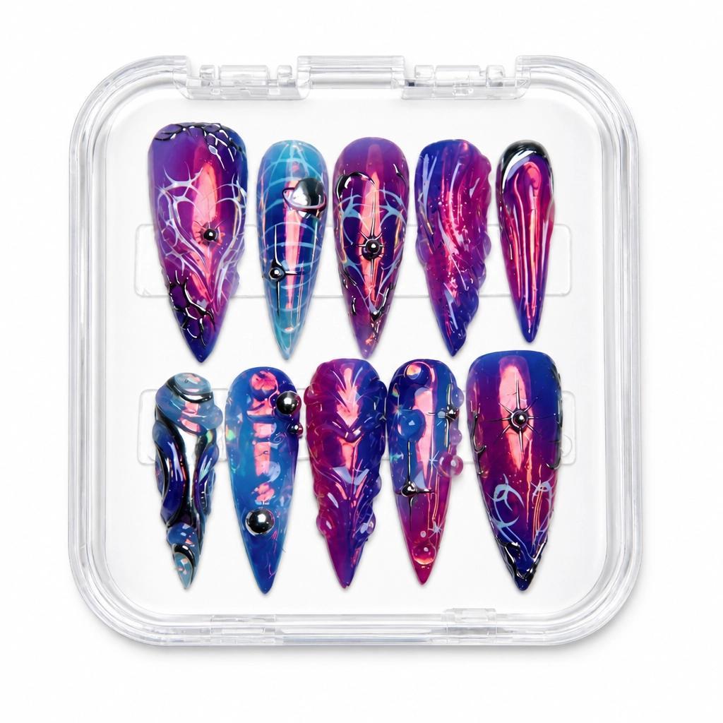 Press-on Nails Wholesale $9.90 Galactic Glamour by Yabe Vietnam