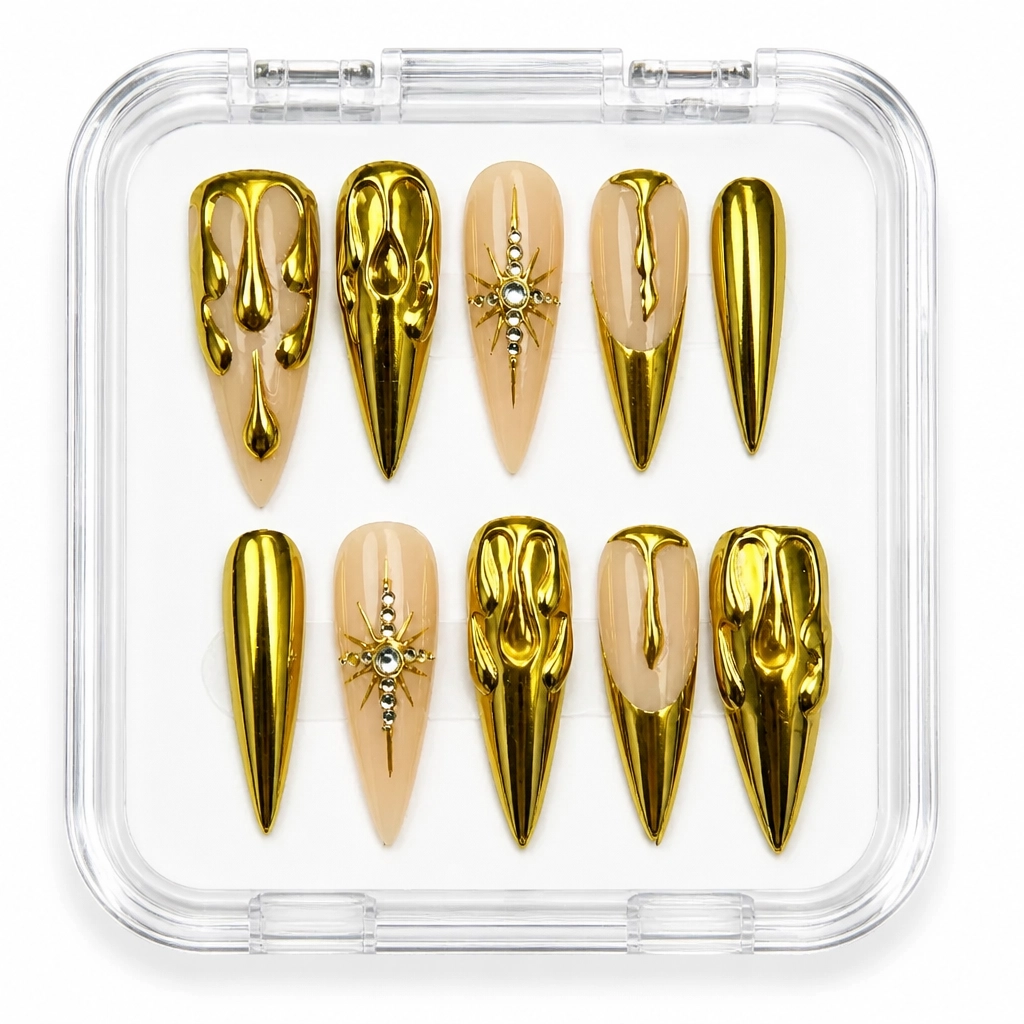 Press-on Nails Wholesale $9.90 Liquid Opulence by Yabe Vietnam